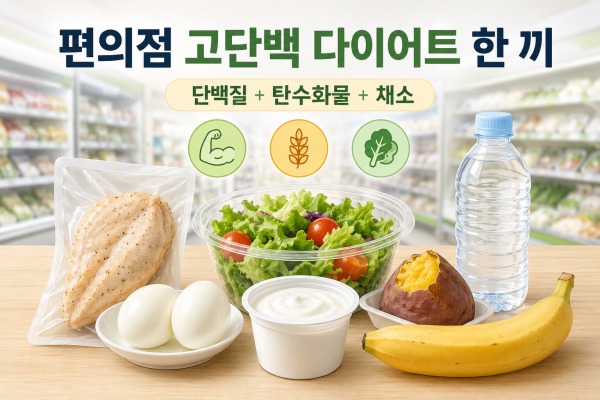 편의점 고단백 다이어트 한 끼 조합과 추천 음식